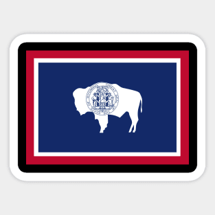 Flag - Wyoming wo txt Sticker